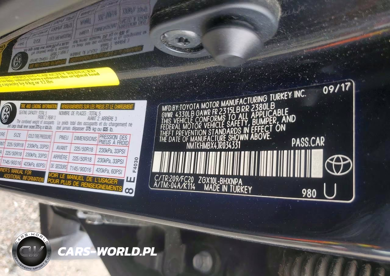 2018 Toyota C-Hr Xle Premium VIN:NMTKHMBX4JR034331 - 12
