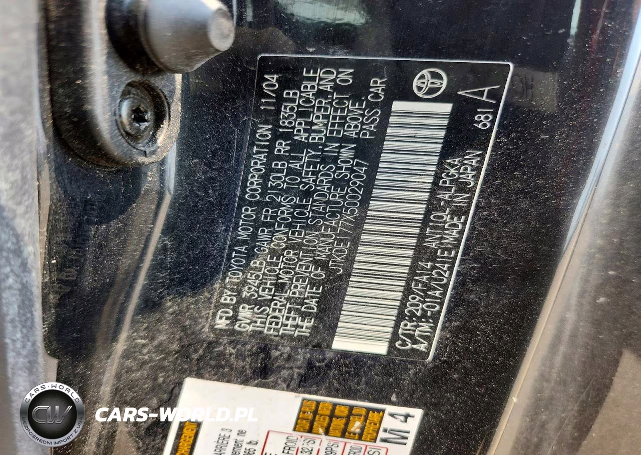 2005 Scion Tc Base VIN:JTKDE177X50029047 - 13