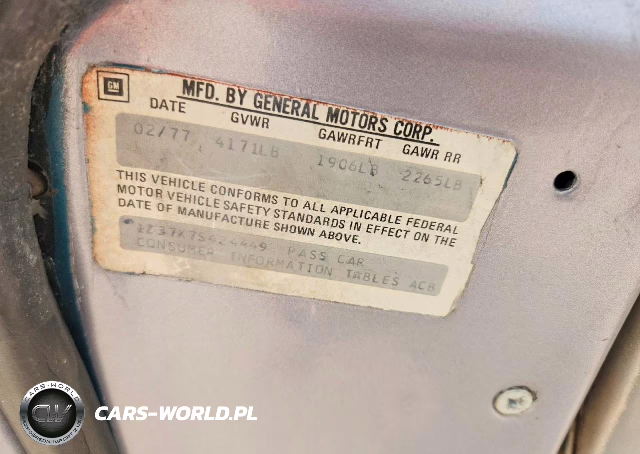 1977 Chevrolet Corvette VIN:1Z37X7S424449 - 12