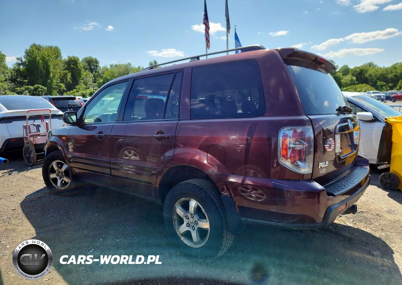 2007 Honda Pilot Exl VIN:2HKYF18517H520910 - 2