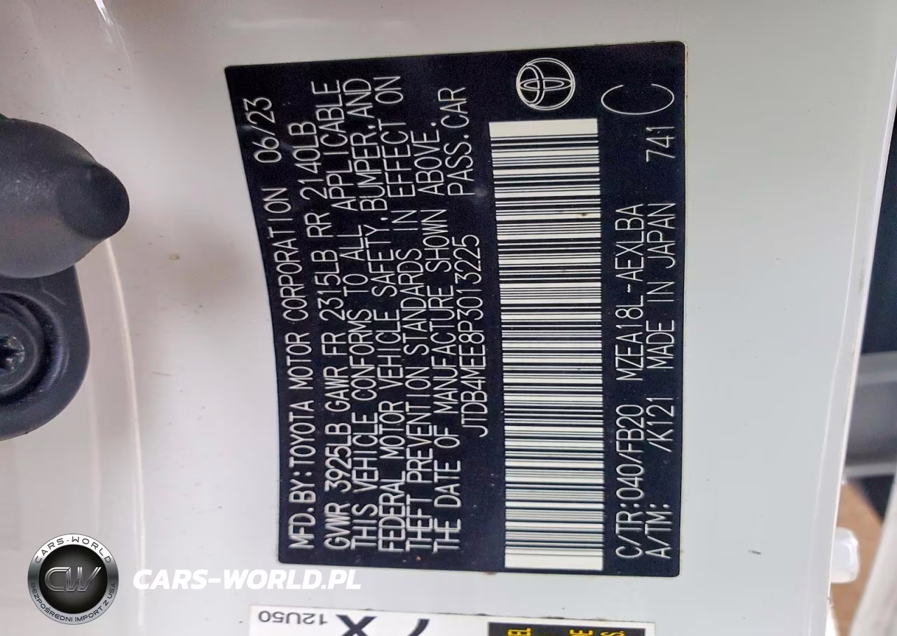 TOYOTA COROLLA LE VIN:JTDB4MEE8P3013225 - 12