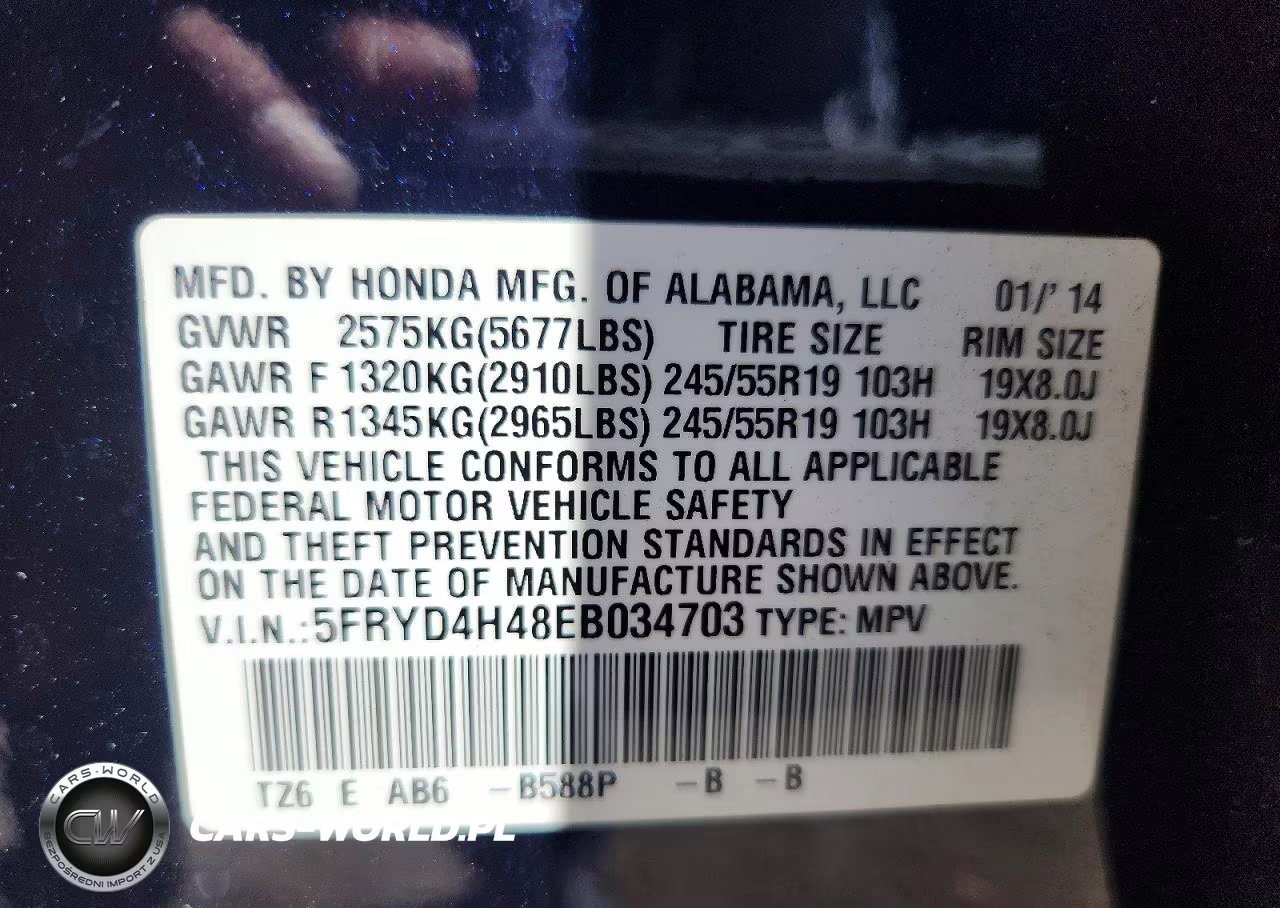 2014 Acura Mdx Technology VIN:5FRYD4H48EB034703 - 13