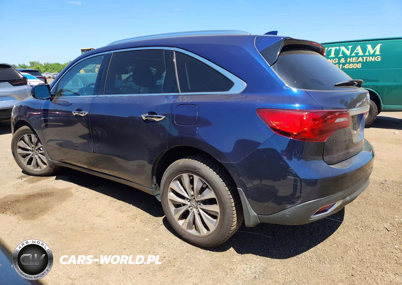 2014 Acura Mdx Technology VIN:5FRYD4H48EB034703 - 2