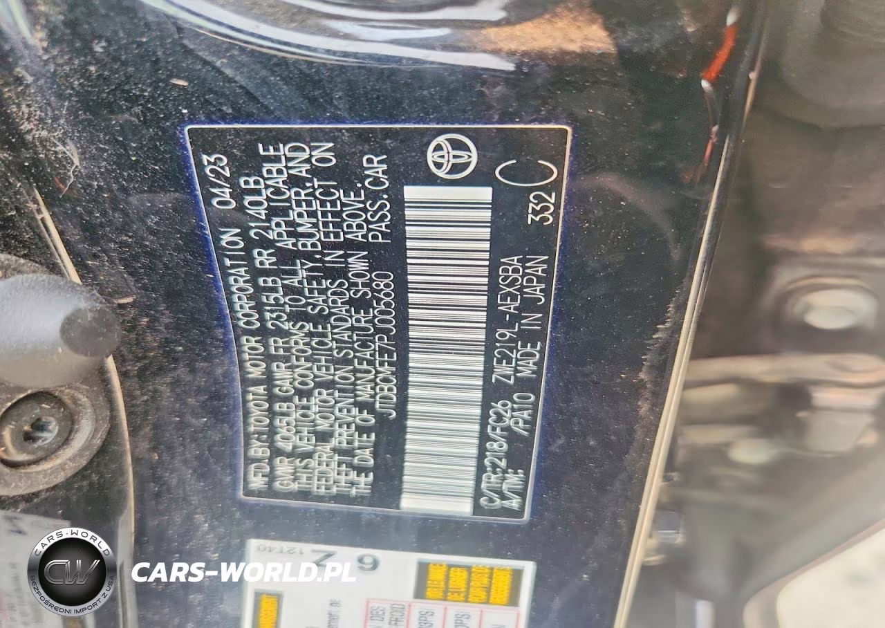2023 Toyota Corolla Hybrid Se Infrared VIN:JTDBCMFE7PJ005680 - 12
