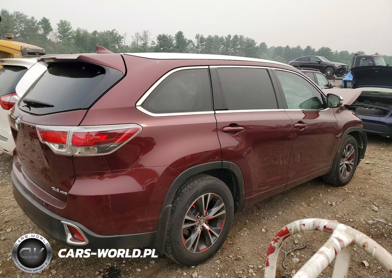 2016 Toyota Highlander Xle VIN:5TDJKRFH6GS351664 - 3