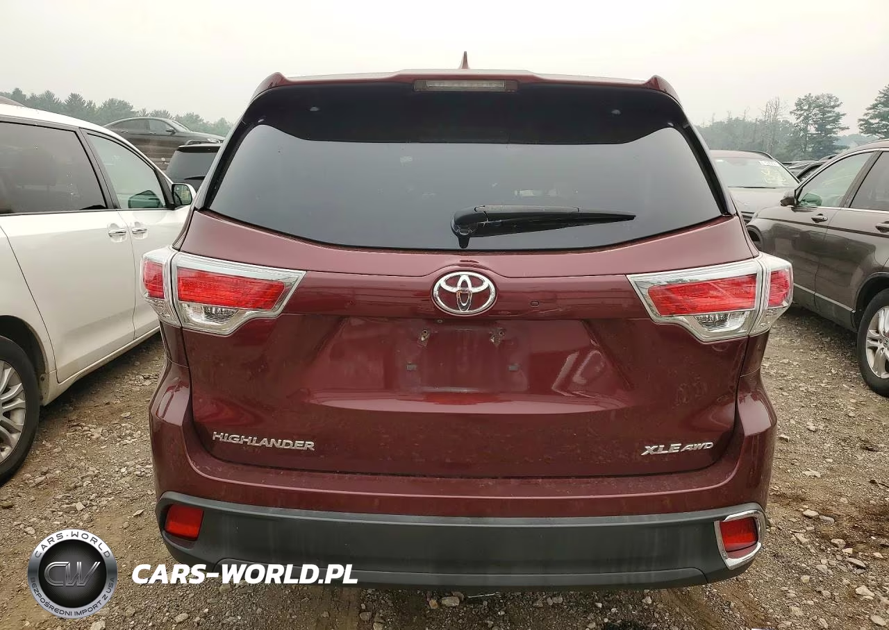 2016 Toyota Highlander Xle VIN:5TDJKRFH6GS351664 - 6