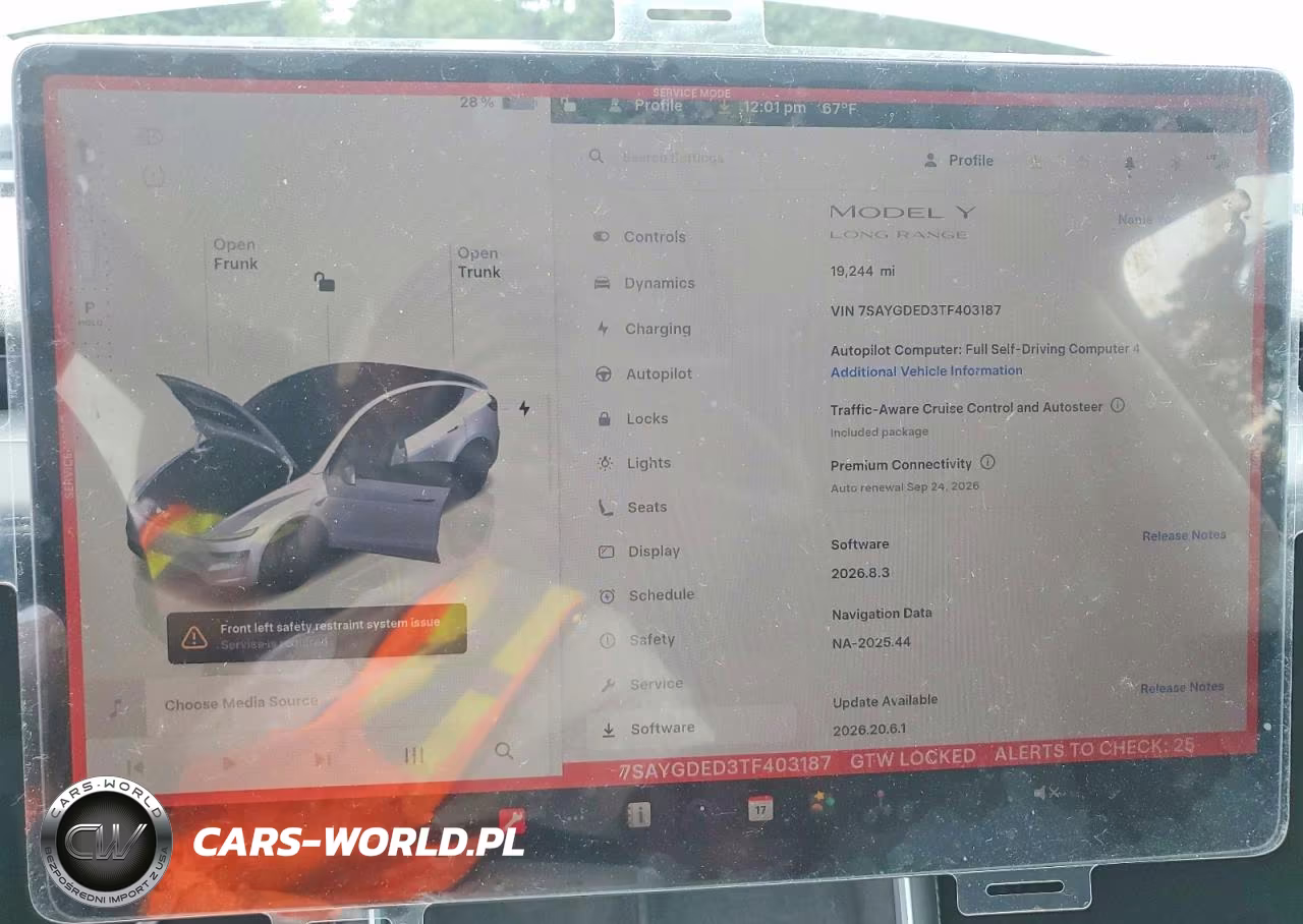 2026 Tesla Model Y VIN:7SAYGDED3TF403187 - 9