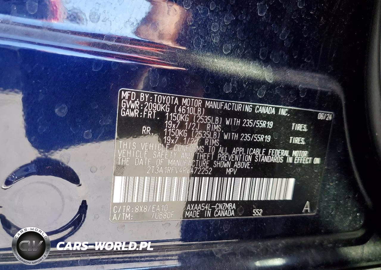 2024 Toyota Rav4 Xle Premium VIN:2T3A1RFV4RW472252 - 13