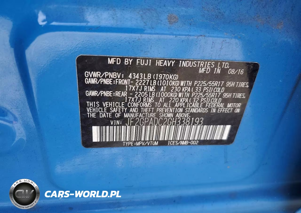 2016 Subaru Crosstrek Premium VIN:JF2GPADC2GH338193 - 12