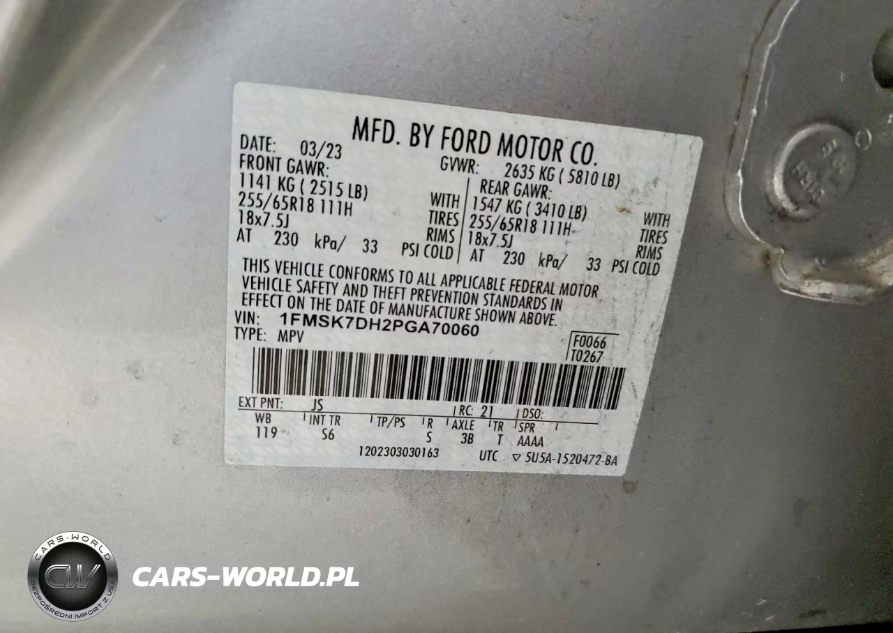 2023 Ford Explorer Xlt VIN:1FMSK7DH2PGA70060 - 13