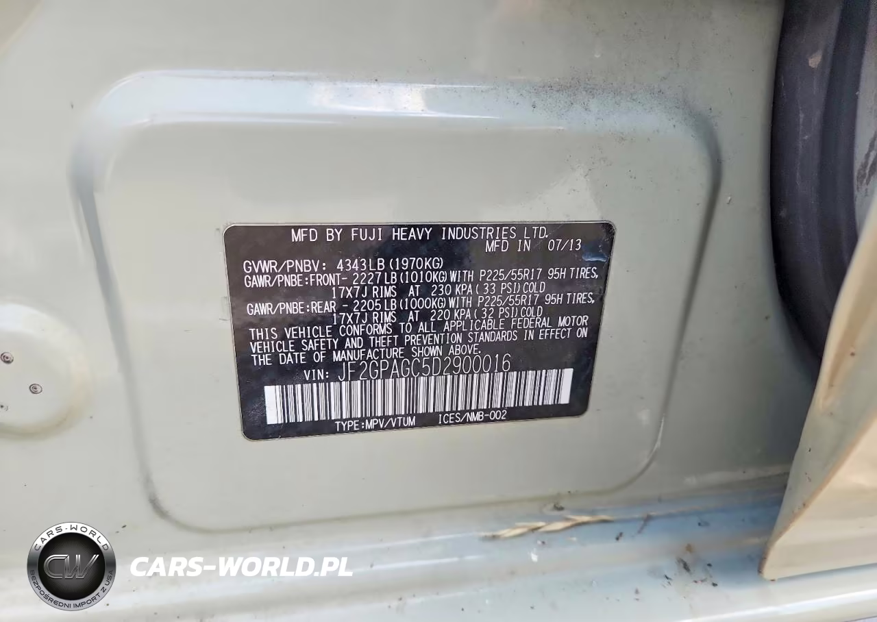 2013 Subaru Xv Crosstrek 2.0 Limited VIN:JF2GPAGC5D2900016 - 13