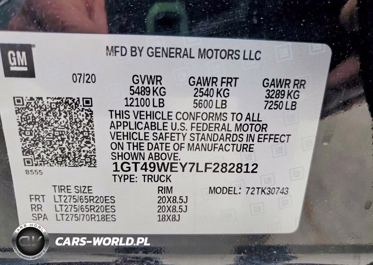 2020 GMC Sierra K3500 Denali VIN:1GT49WEY7LF282812 - 13
