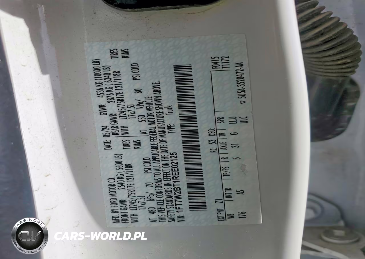 2024 Ford F250 Super Duty VIN:1FT7W2BT1REE02125 - 12