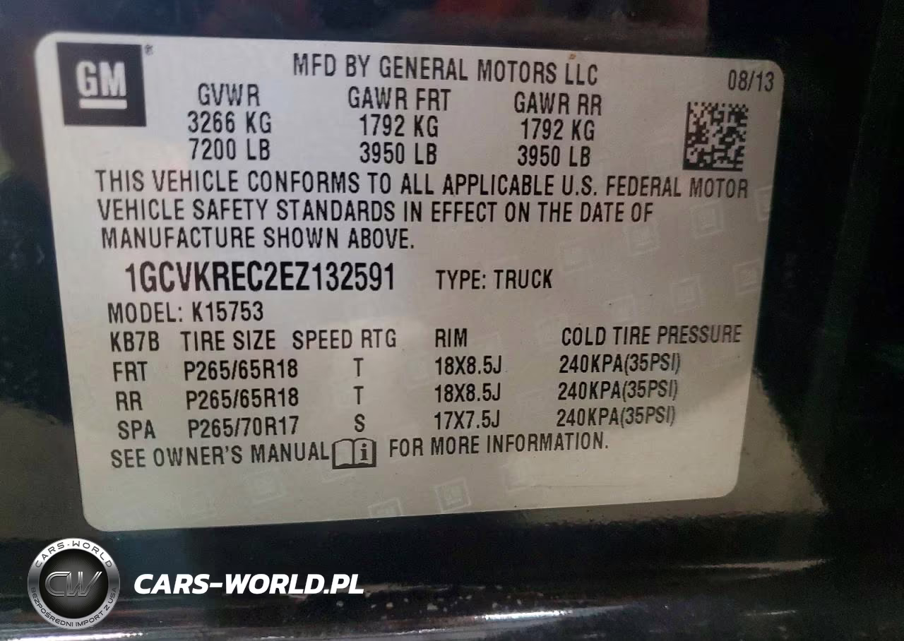 2014 Chevrolet Silverado K1500 Lt VIN:1GCVKREC2EZ132591 - 12