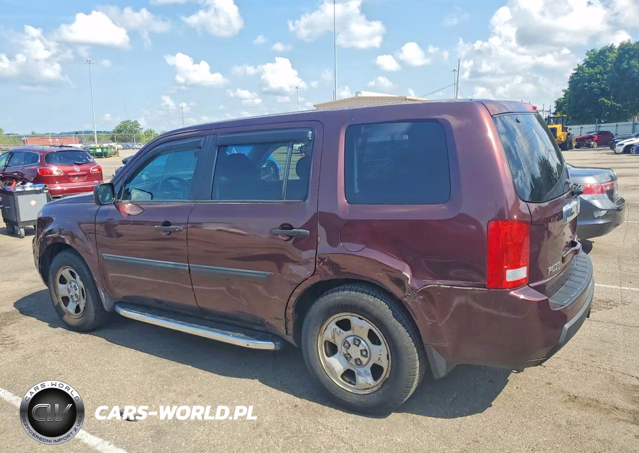 2010 Honda Pilot Lx VIN:5FNYF4H28AB008039 - 2