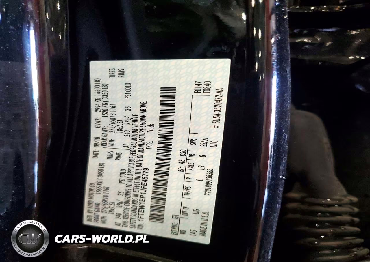 2018 Ford F150 Supercrew VIN:1FTEW1EP1JFE45779 - 12