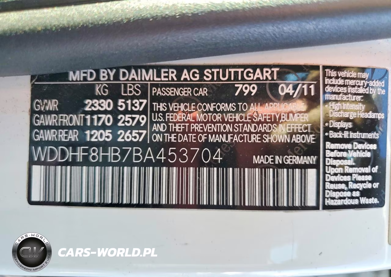 2011 Mercedes-Benz E 350 4Matic VIN:WDDHF8HB7BA453704 - 12