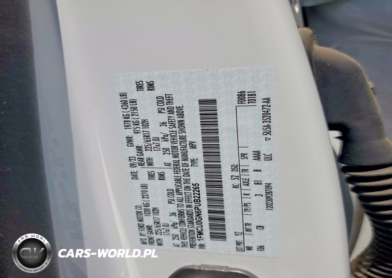 2023 Ford Escape Active VIN:1FMCU0GN6PUB22265 - 14