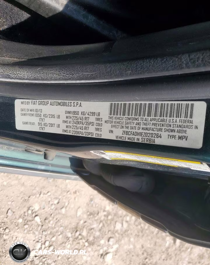 2014 Fiat 500L Trekking VIN:ZFBCFADH1EZ020264 - 12