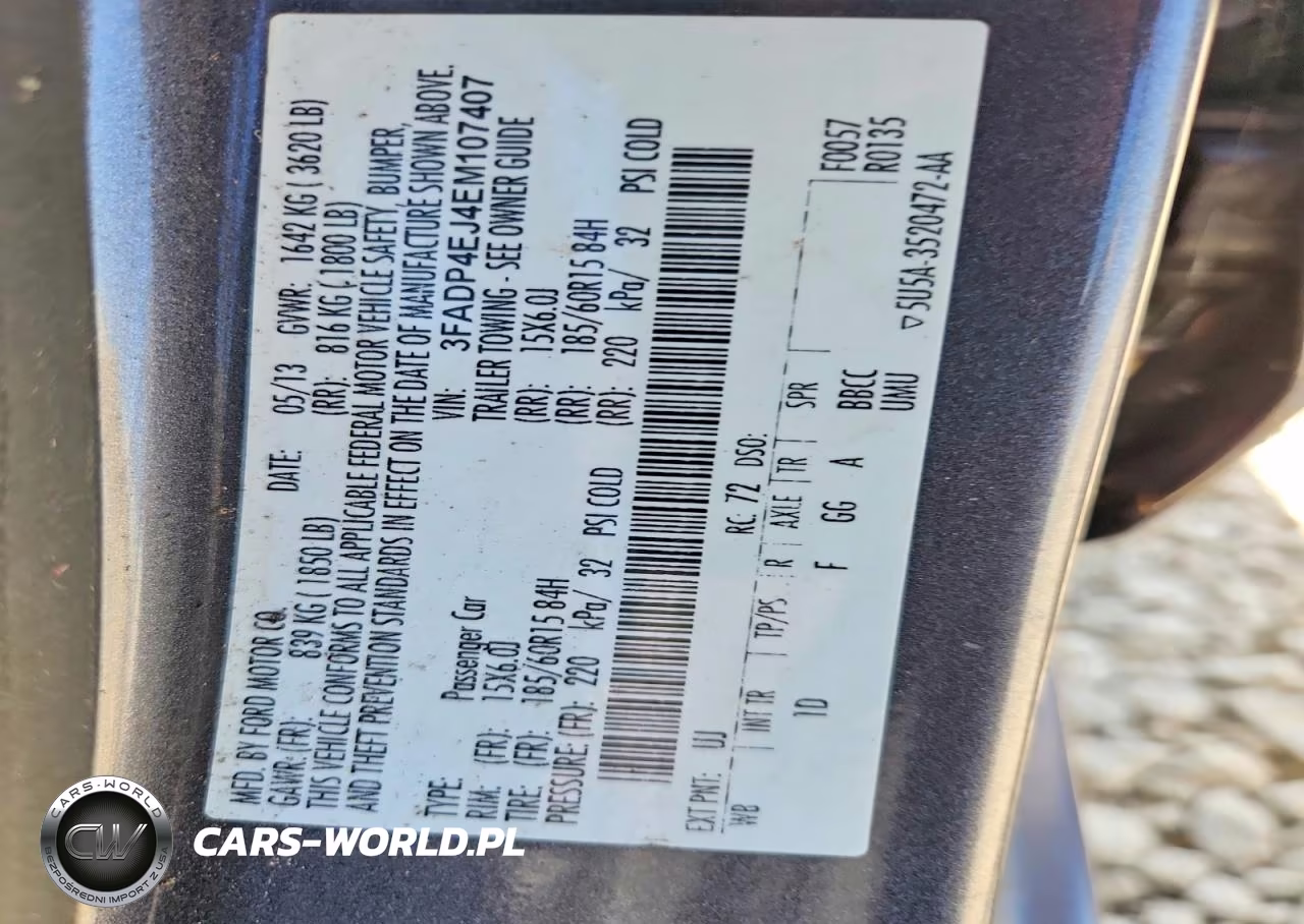 2014 Ford Fiesta Se VIN:3FADP4EJ4EM107407 - 12