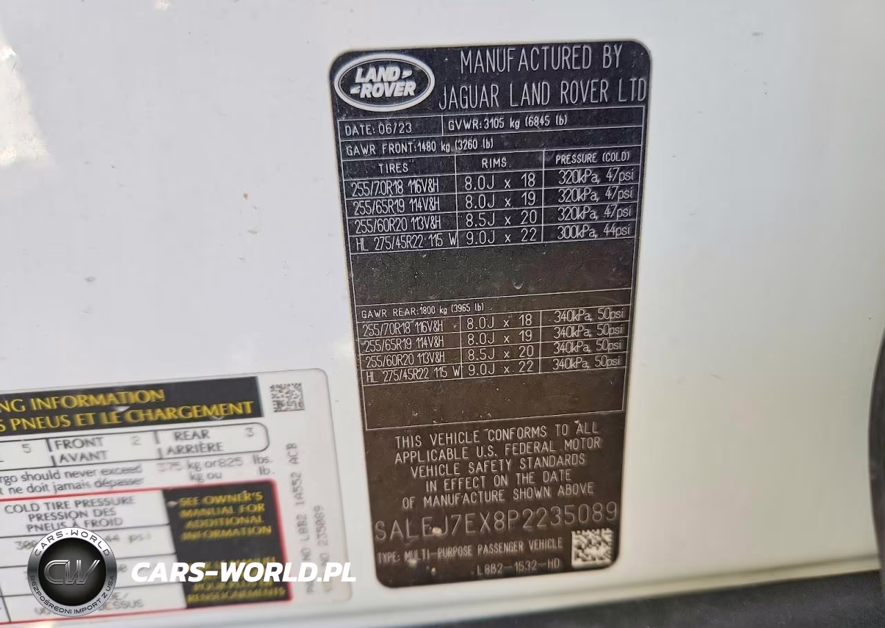 2023 Land Rover Defender 110 S VIN:SALEJ7EX8P2235089 - 13