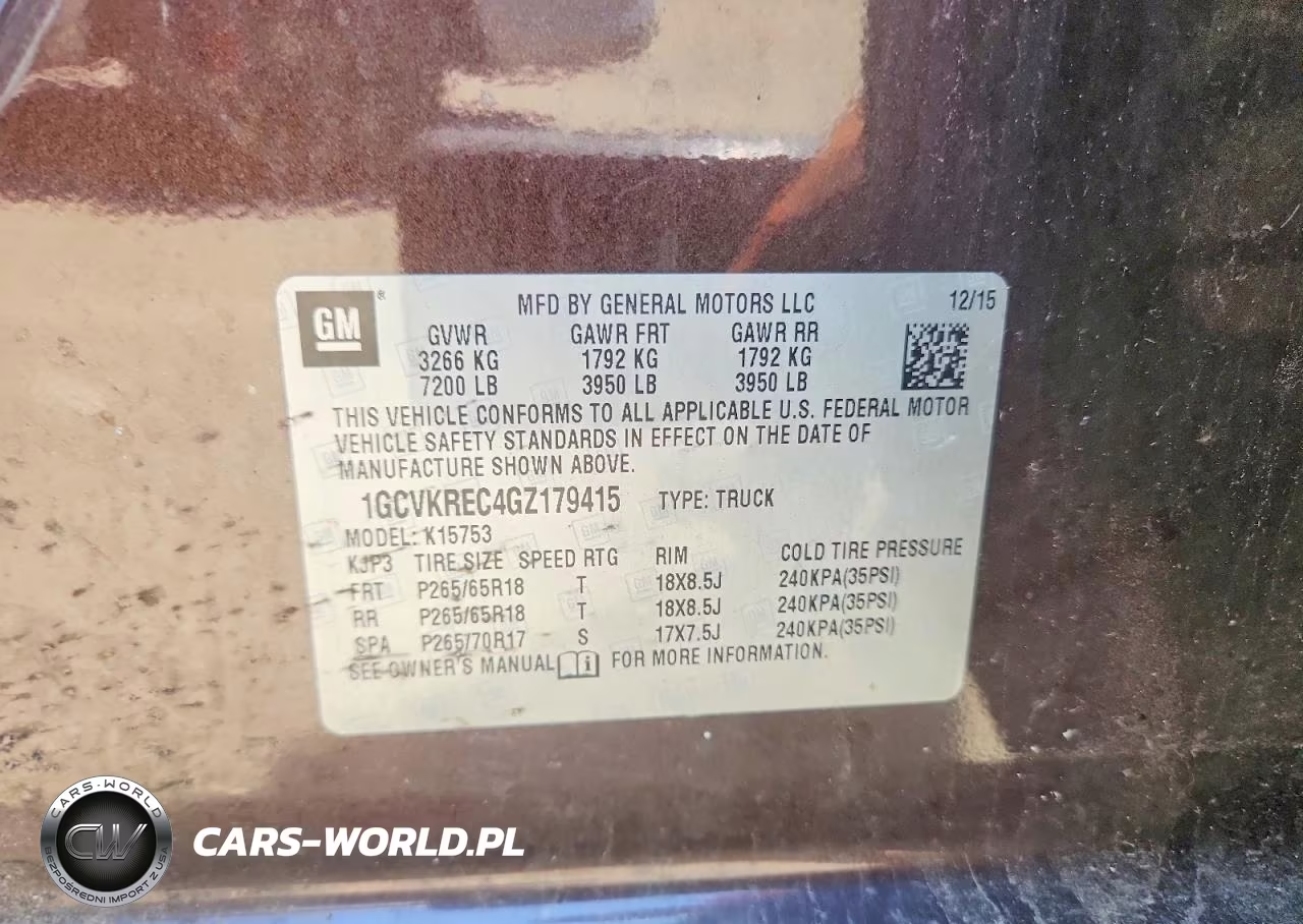 2016 Chevrolet Silverado K1500 Lt VIN:1GCVKREC4GZ179415 - 12