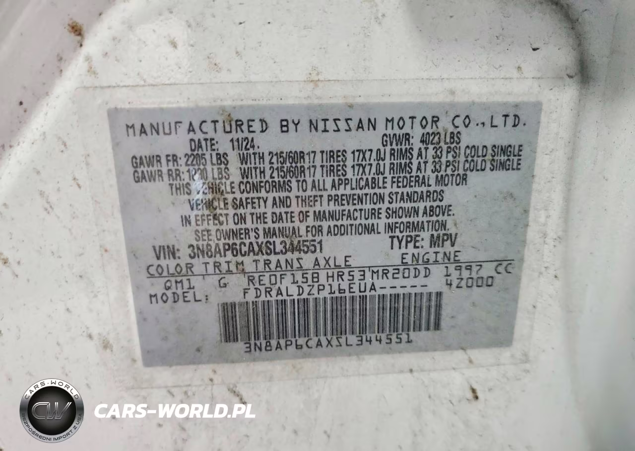 2025 Nissan Kicks Sv VIN:3N8AP6CAXSL344551 - 14