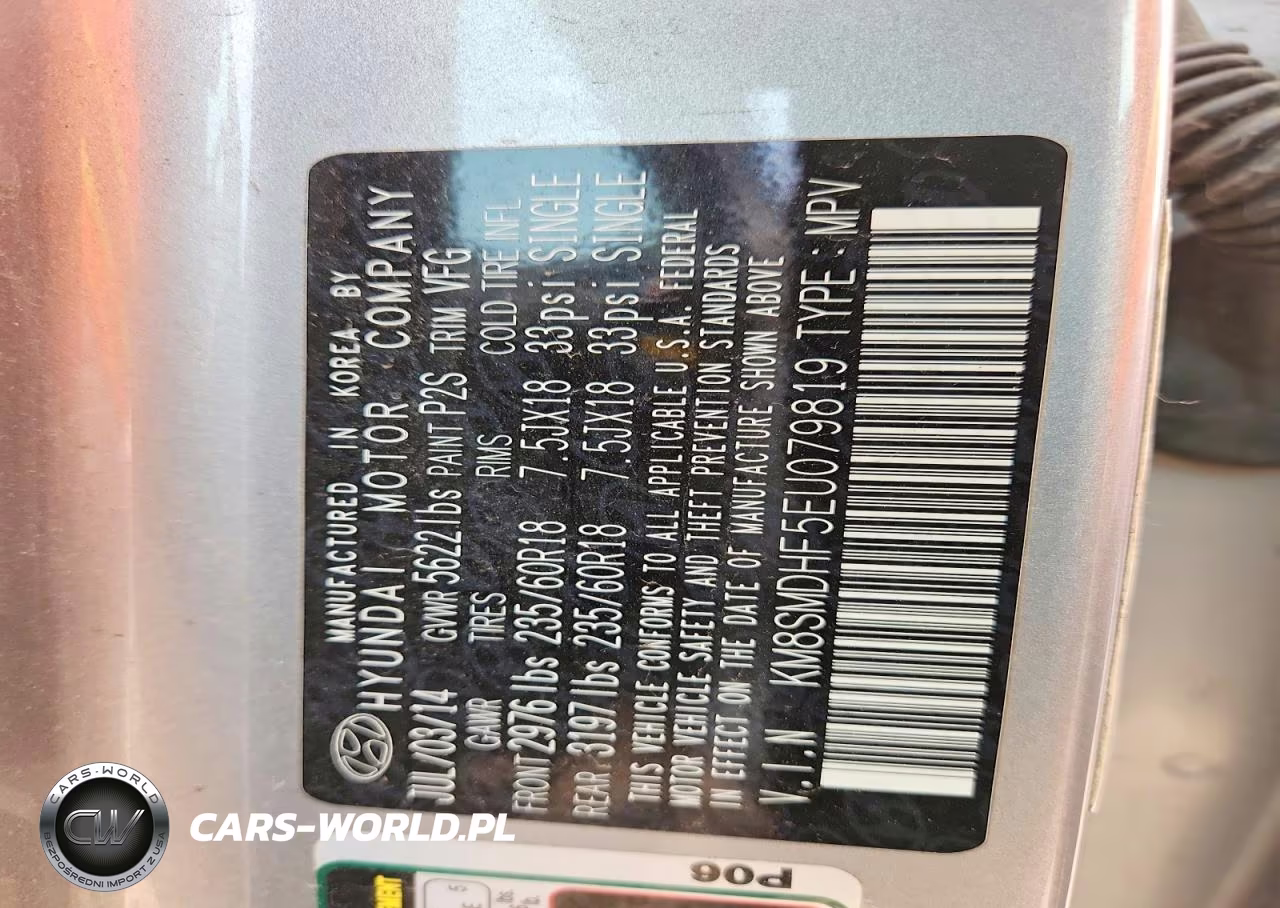 2014 Hyundai Santa Fe Gls VIN:KM8SMDHF5EU079819 - 13