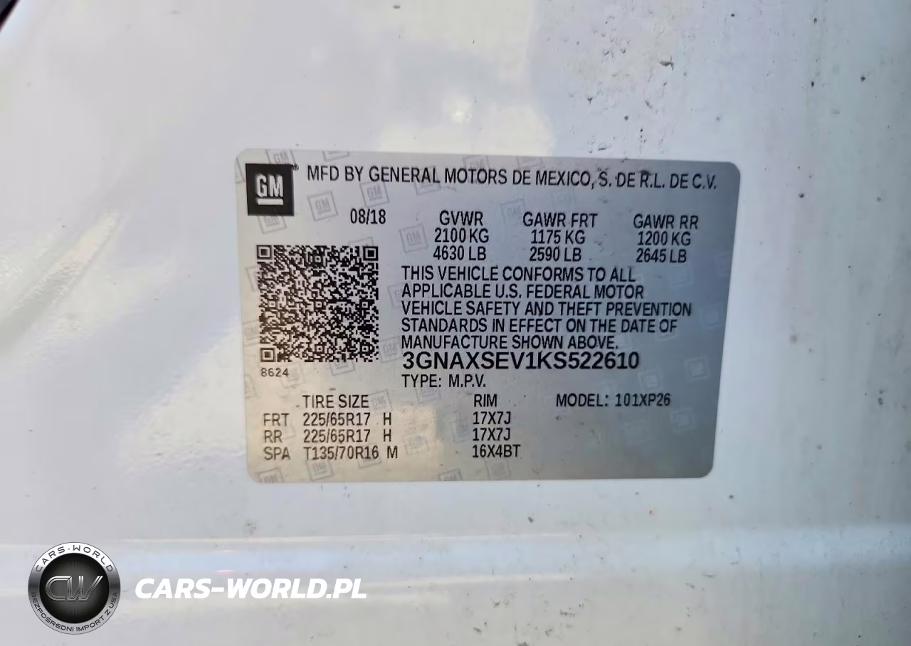 2019 Chevrolet Equinox Ls VIN:3GNAXSEV1KS522610 - 13