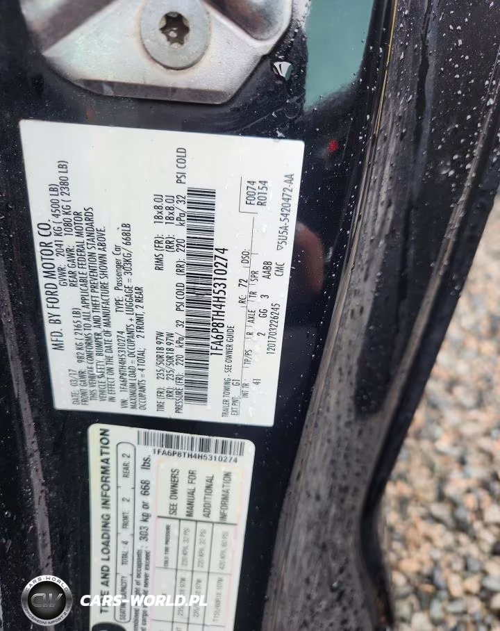 2017 Ford Mustang VIN:1FA6P8TH4H5310274 - 13