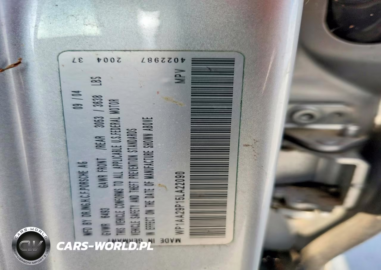 2005 Porsche Cayenne VIN:WP1AA29P15LA22090 - 13
