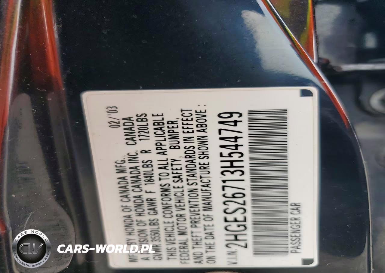 2003 Honda Civic Ex VIN:2HGES26713H544749 - 12