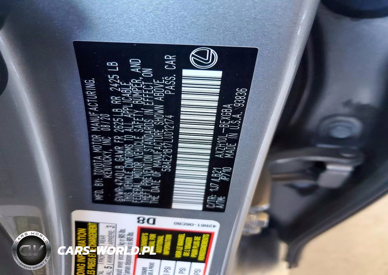 2020 Lexus Es 300H Luxury VIN:58AE21B17LU012174 - 13