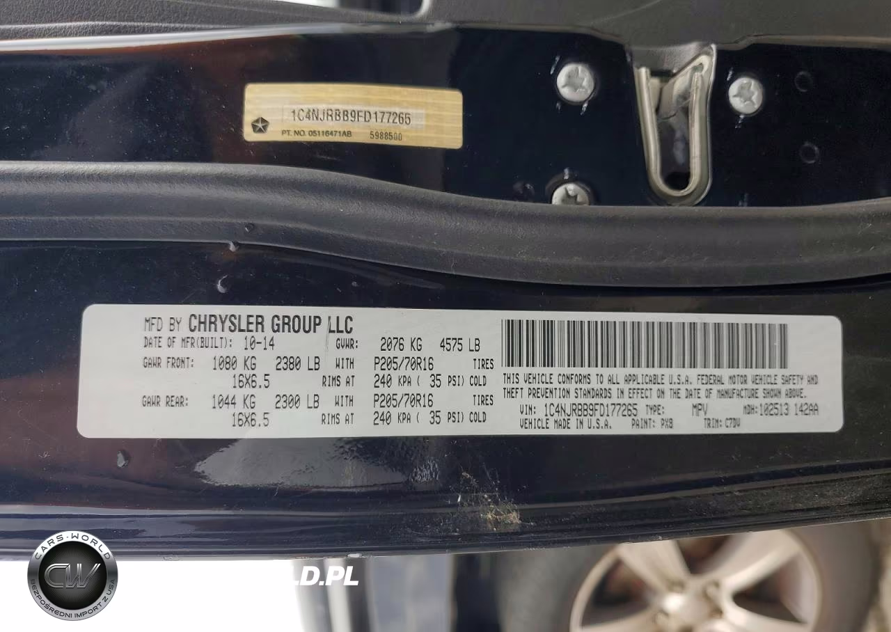 2015 Jeep Patriot Sport VIN:1C4NJRBB9FD177265 - 12
