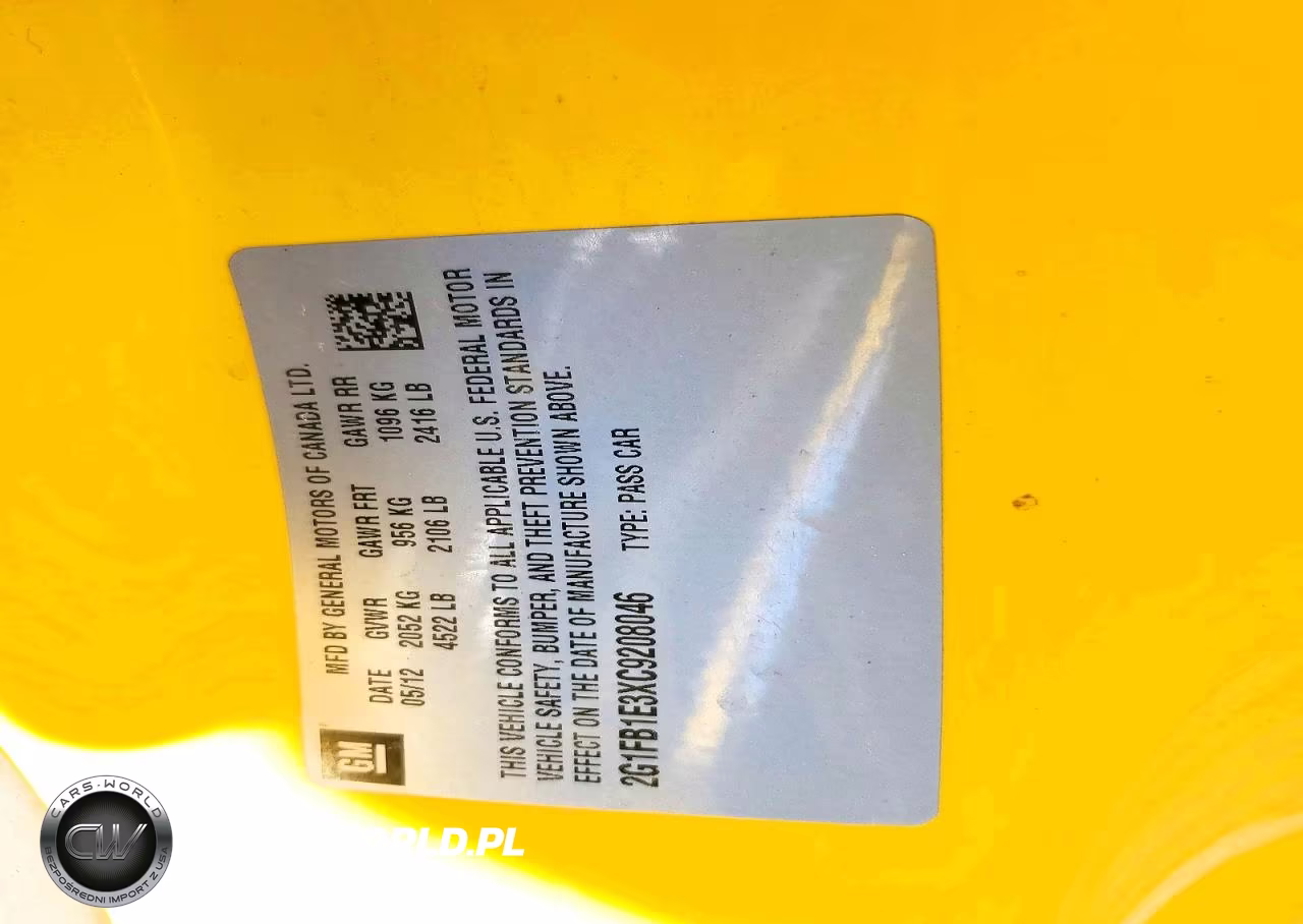 2012 Chevrolet Camaro Lt VIN:2G1FB1E3XC9208046 - 13