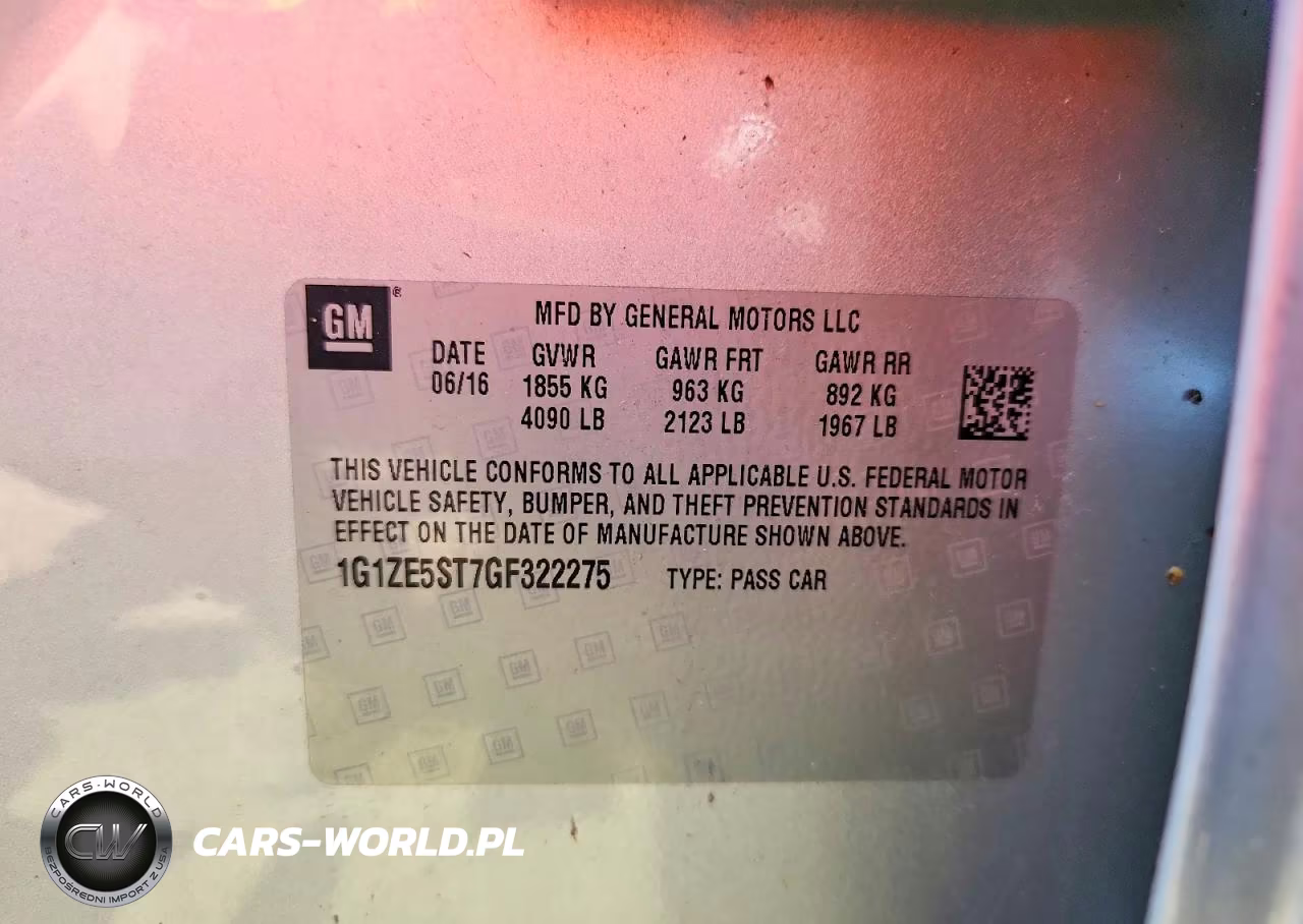 2016 Chevrolet Malibu Lt VIN:1G1ZE5ST7GF322275 - 12