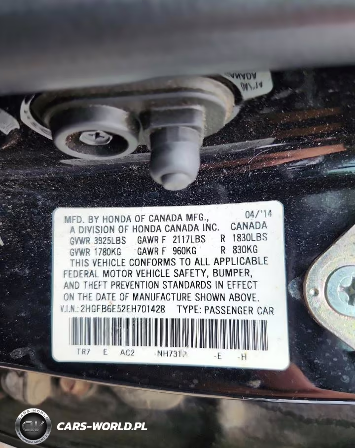 2014 Honda Civic Si VIN:2HGFB6E52EH701428 - 12
