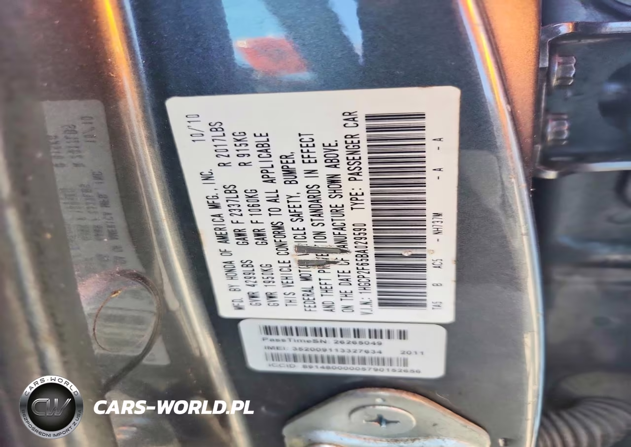 2011 Honda Accord Se VIN:1HGCP2F65BA029590 - 13