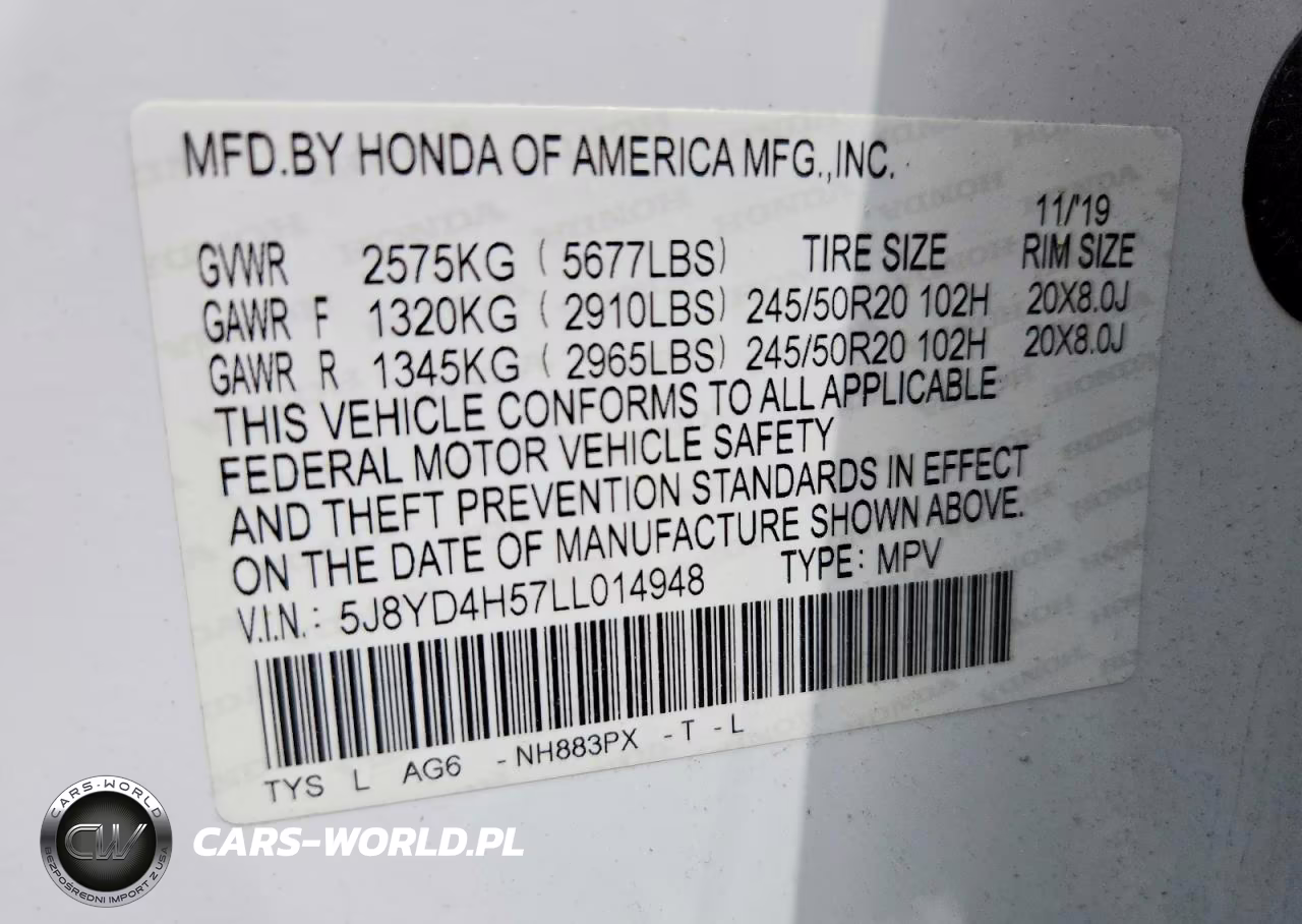 2020 Acura Mdx Technology VIN:5J8YD4H57LL014948 - 13