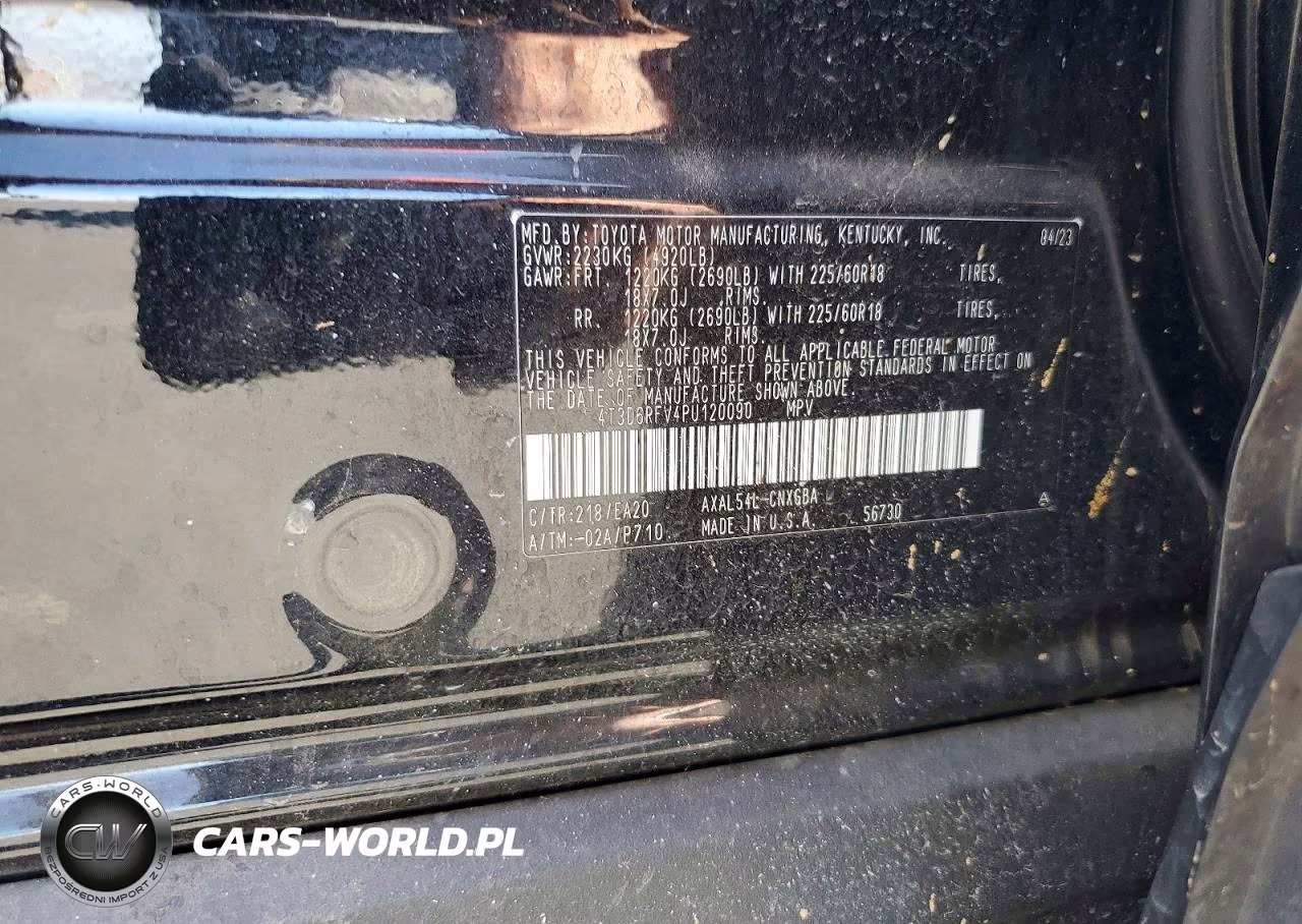 2023 Toyota Rav4 Limited VIN:4T3D6RFV4PU120090 - 12