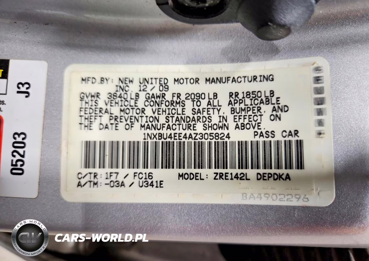 2010 Toyota Corolla Le VIN:1NXBU4EE4AZ305824 - 12