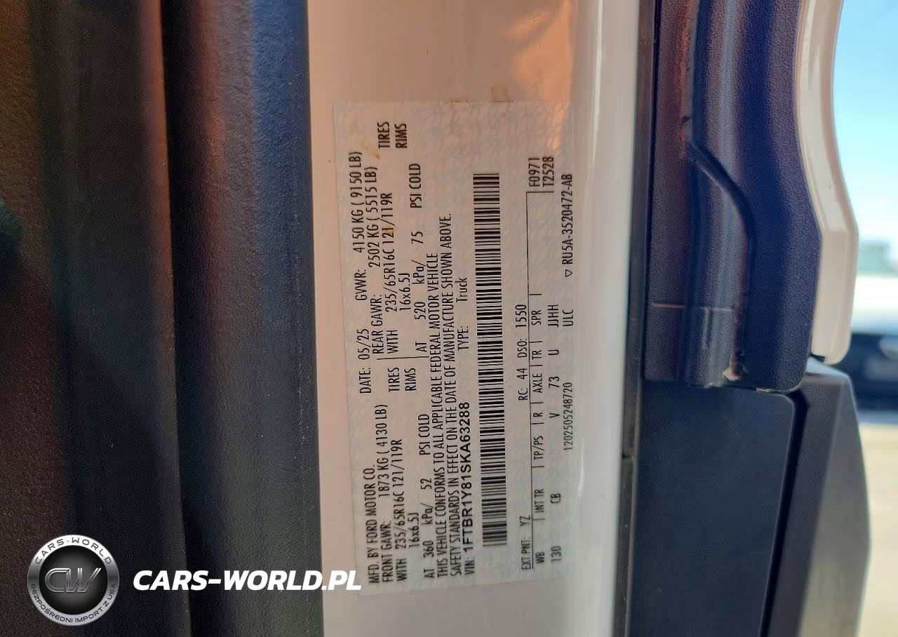 2025 Ford Transit T-250 Delivery Van VIN:1FTBR1Y81SKA63288 - 13