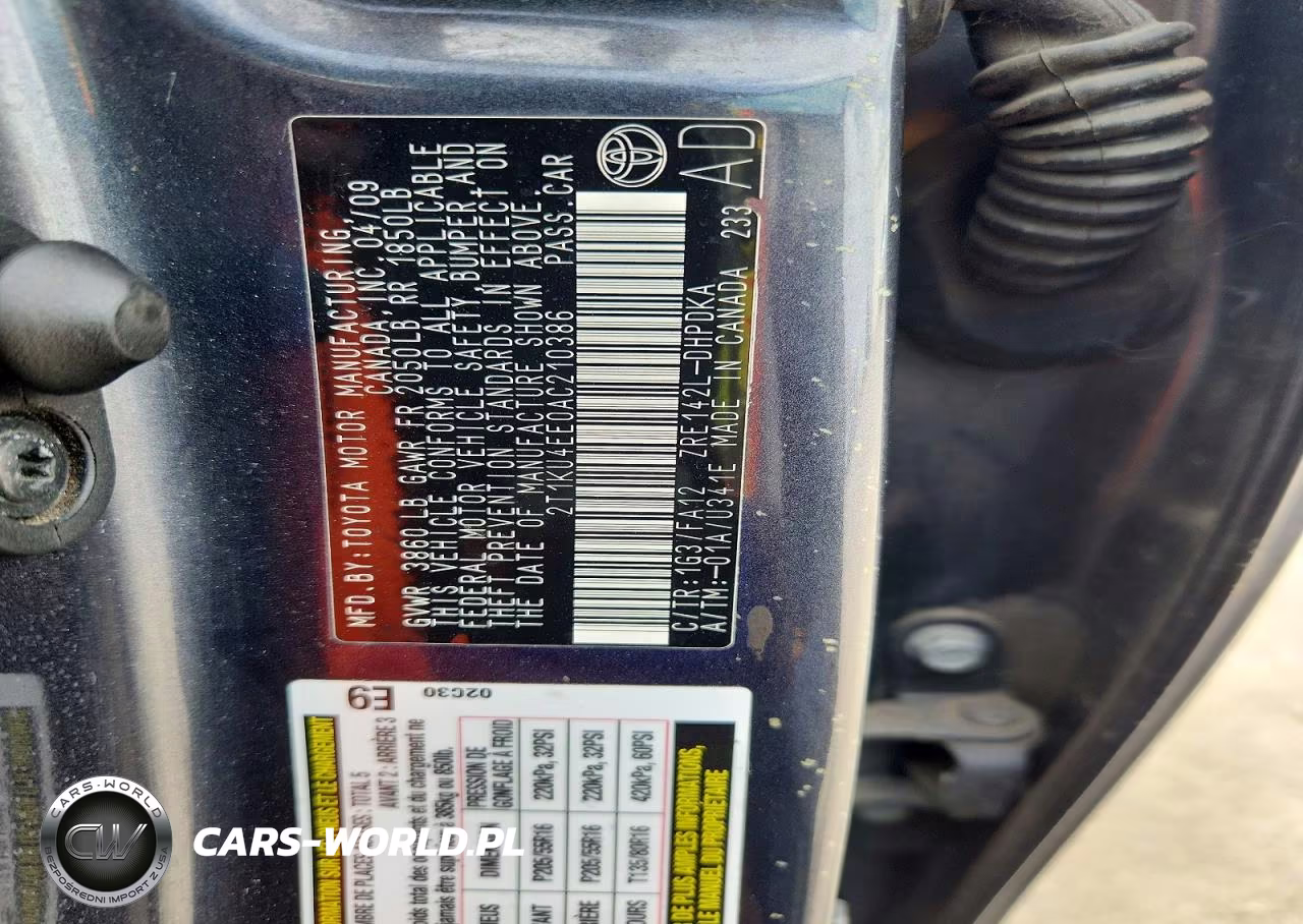 2010 Toyota Matrix Base VIN:2T1KU4EE0AC210386 - 12