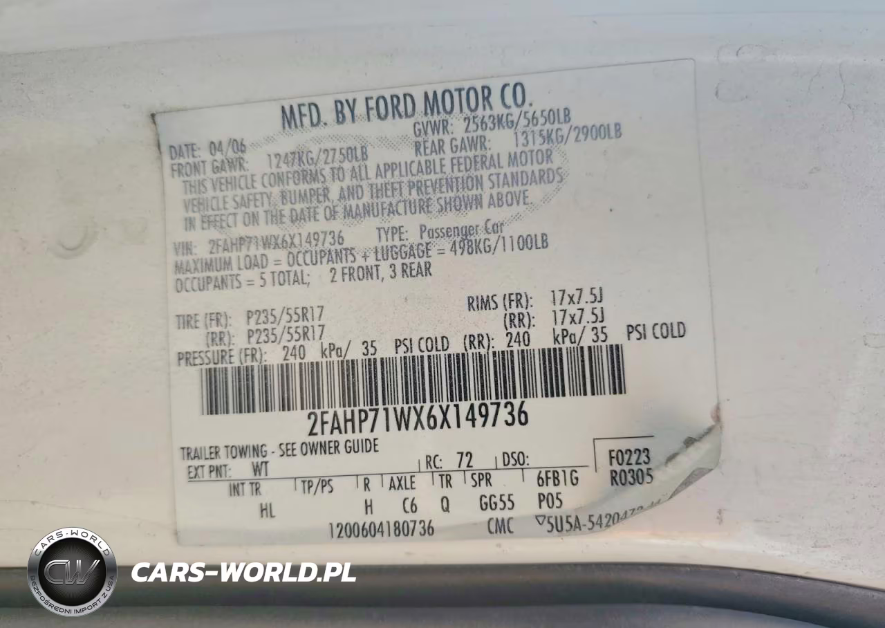 2006 Ford Crown Vict VIN:2FAHP71WX6X149736 - 13