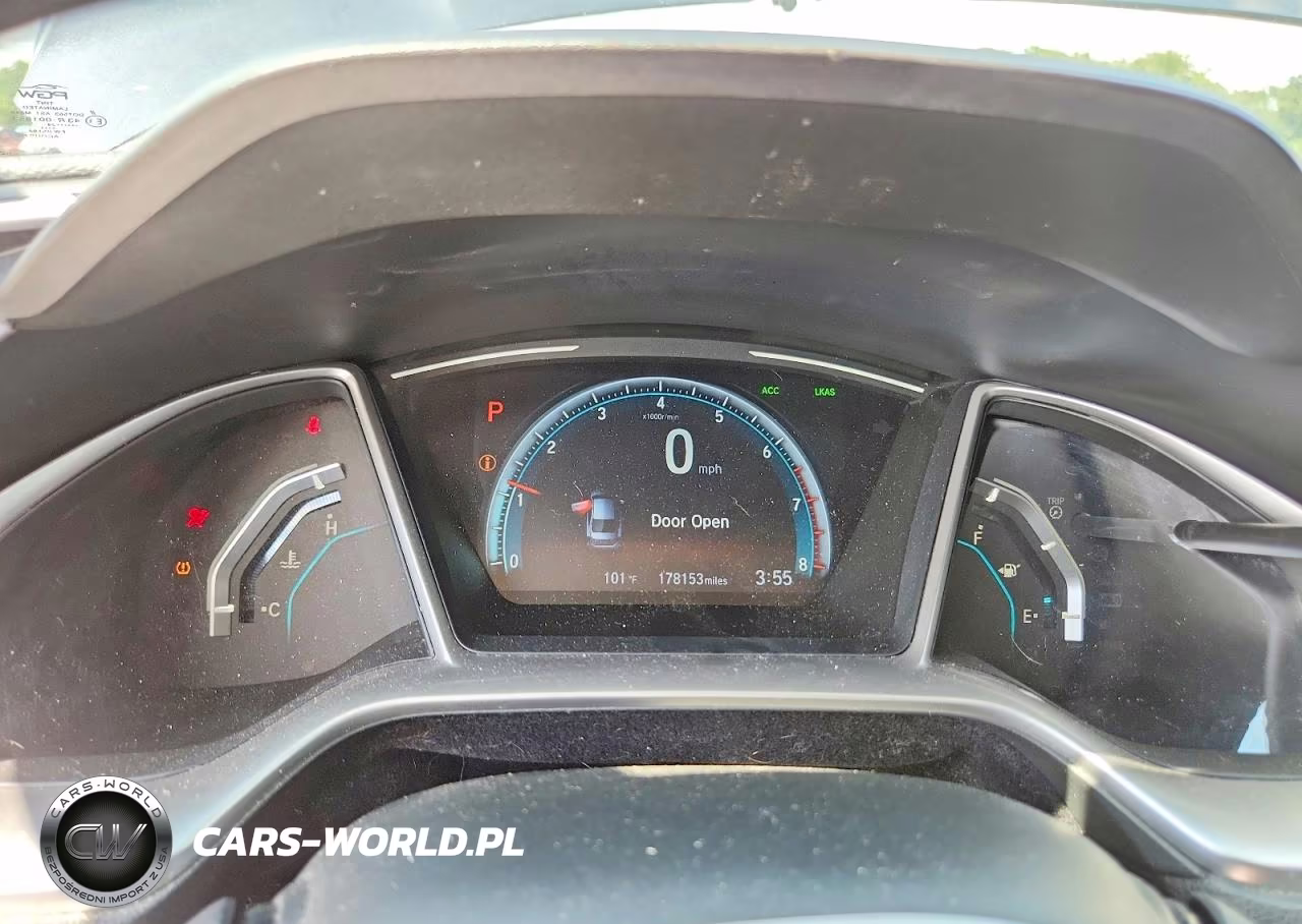 2019 Honda Civic Ex VIN:JHMFC1F31KX012563 - 9