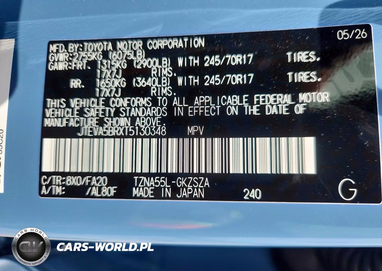2026 Toyota 4Runner Sr5 VIN:JTEVA5BRXT5130348 - 13