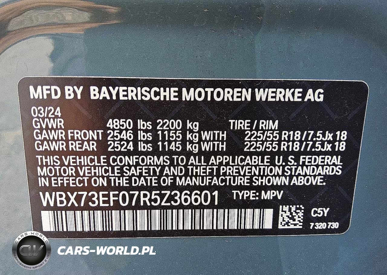2024 BMW X1 xDrive28I VIN:WBX73EF07R5Z36601 - 12
