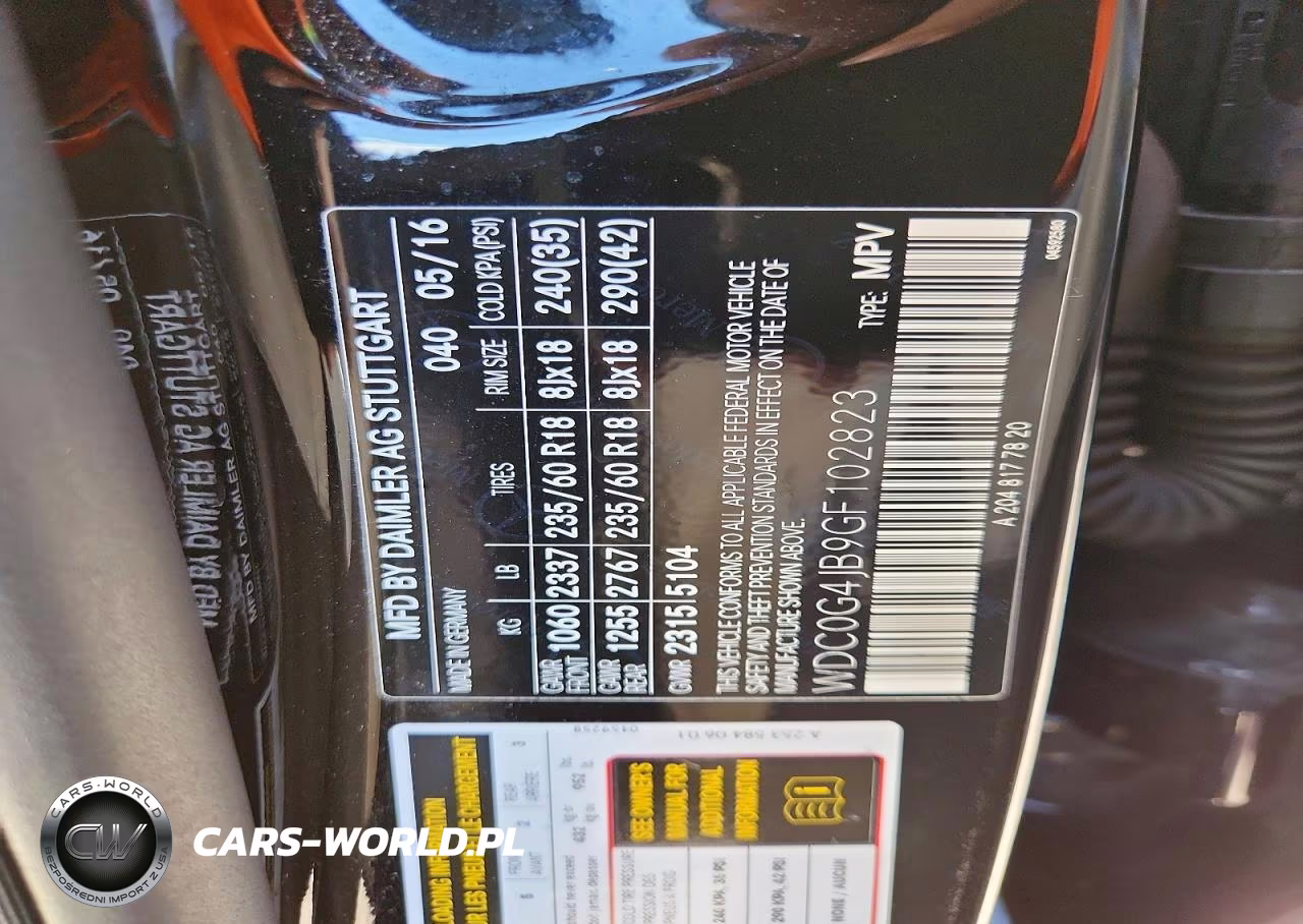 2016 Mercedes-Benz Glc 300 VIN:WDC0G4JB9GF102823 - 13