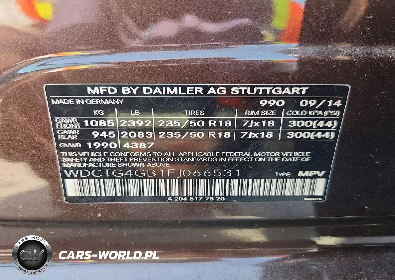 2015 Mercedes-Benz Gla 250 4Matic VIN:WDCTG4GB1FJ066531 - 13