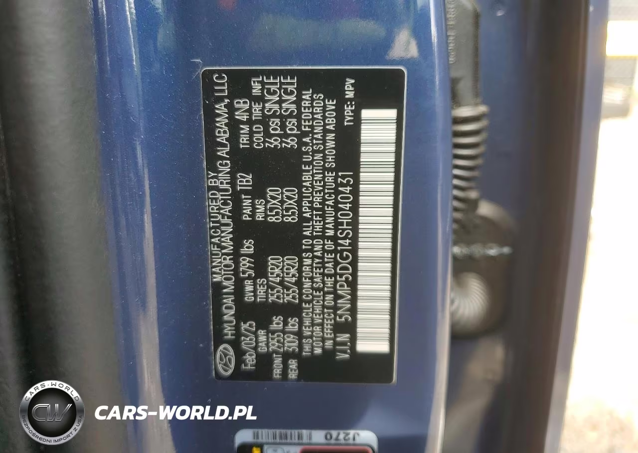 2025 Hyundai Santa Fe Calligraphy VIN:5NMP5DG14SH040431 - 13